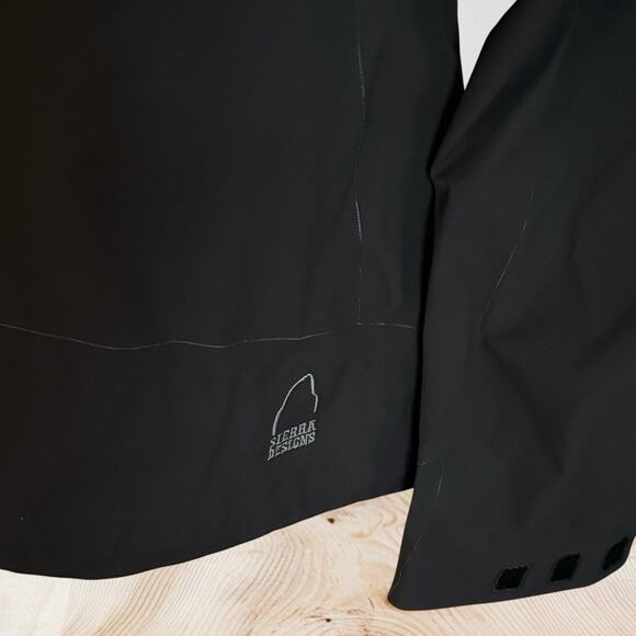 Sierra Designs Black Hurricane Jacket Sz S Womens Wind and Rain Resistant Hooded - Picture 7 of 9